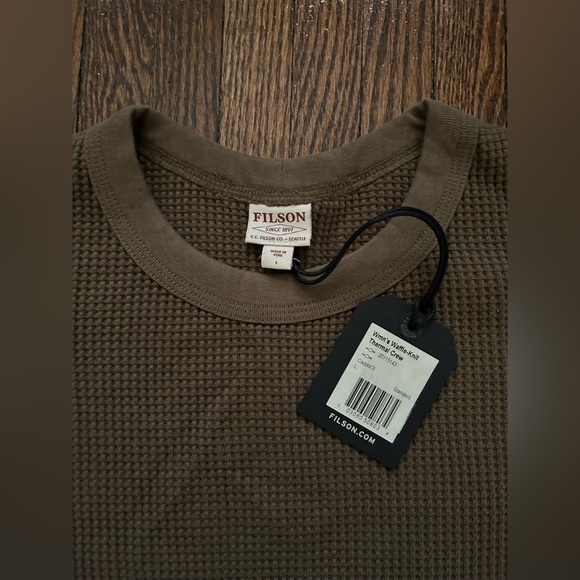 Filson Women’s Waffle Knit Thermal Crewneck - Picture 5 of 11